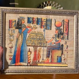 Authentic Hand Painted Ancient Egyptian Papyrus